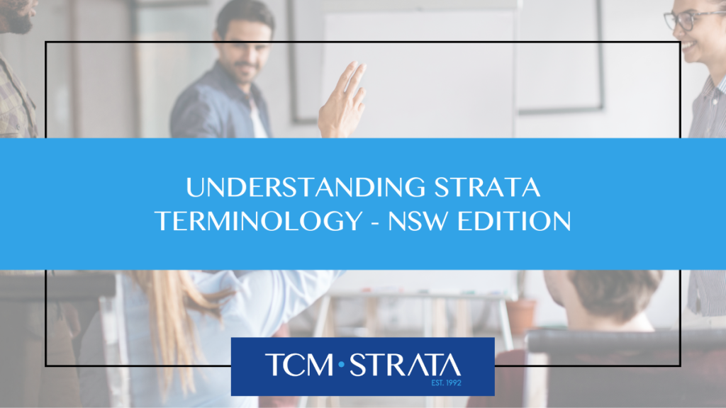 Understanding Strata Terminology - NSW Edition